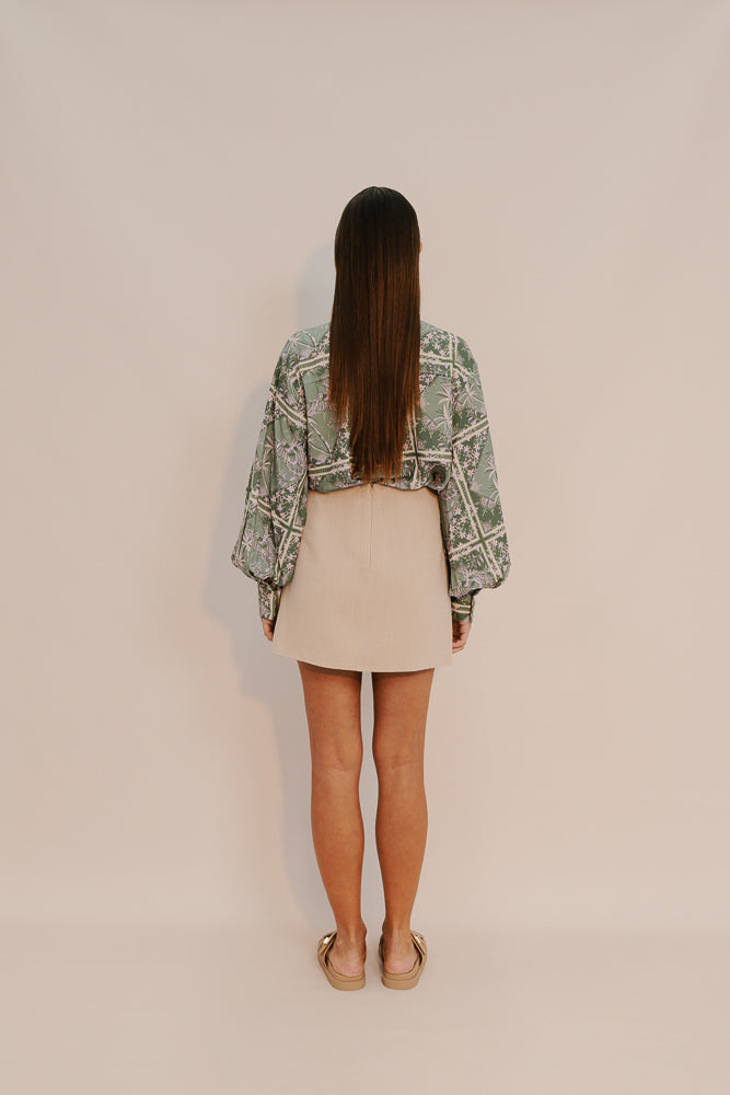 Lark Mini Skirt - Sand