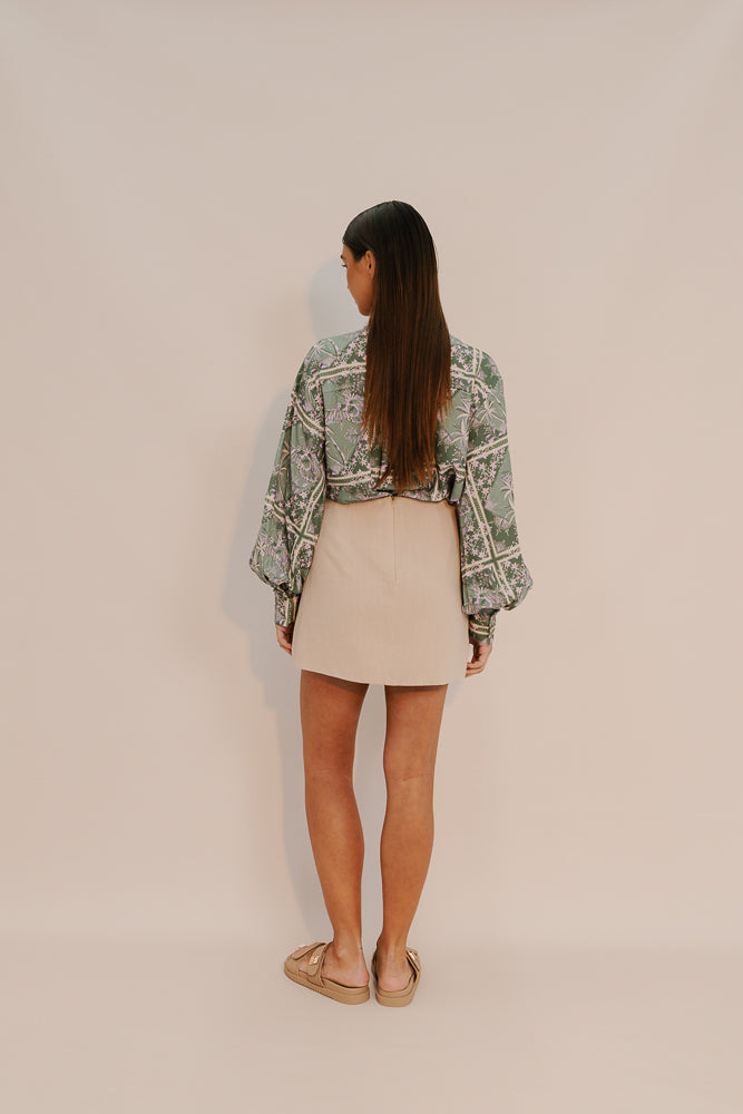 Lark Mini Skirt - Sand