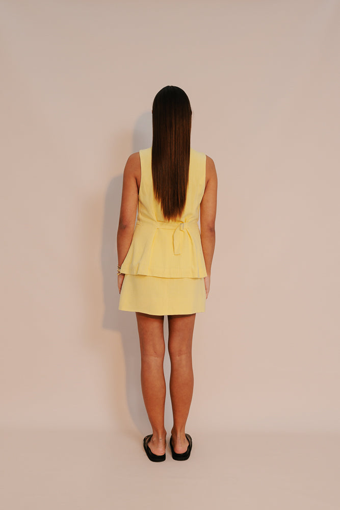 Matisse Mini Skirt - Lemon