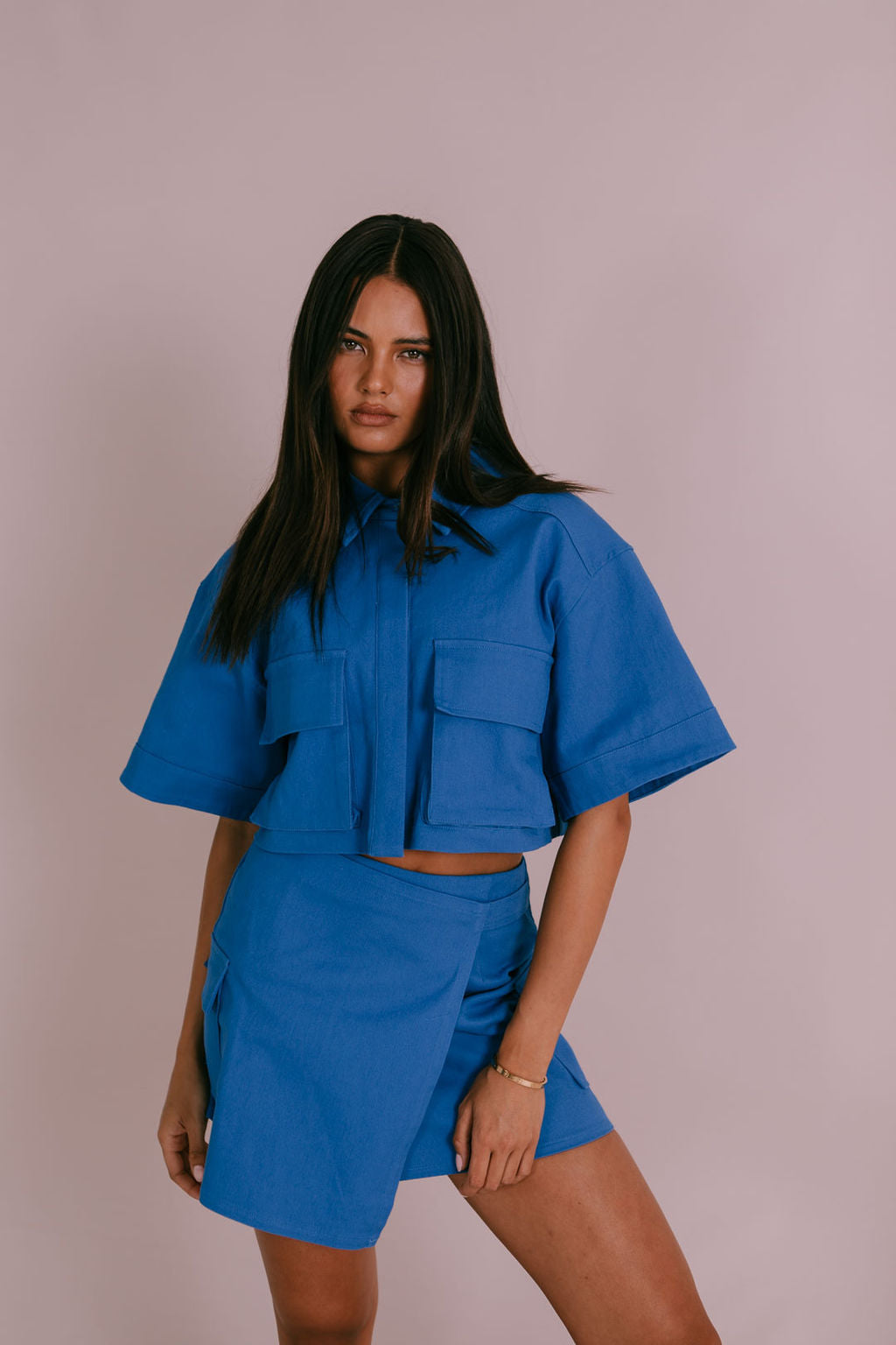 Valtos Mini Skirt - Cobalt Blue