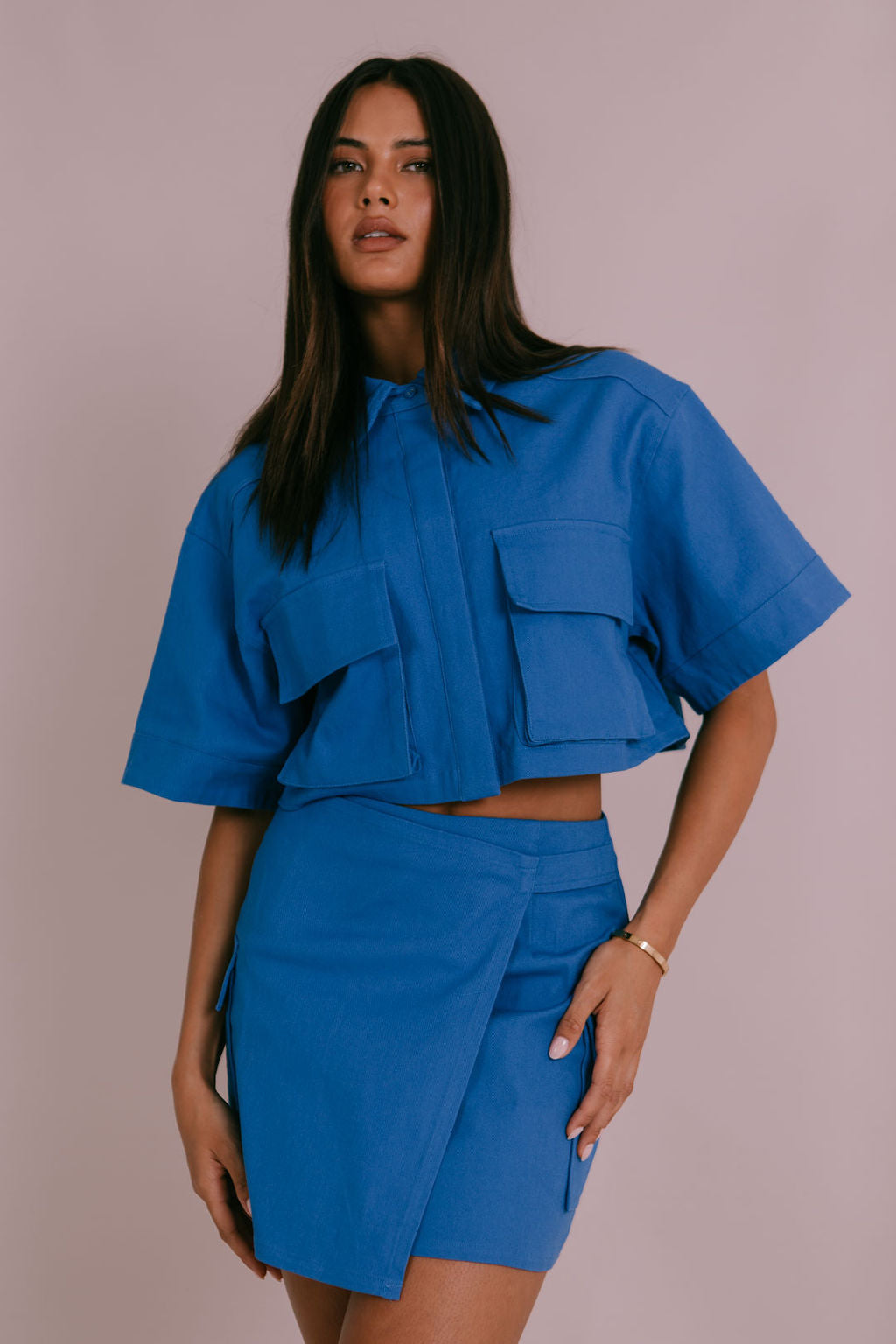Valtos Mini Skirt - Cobalt Blue