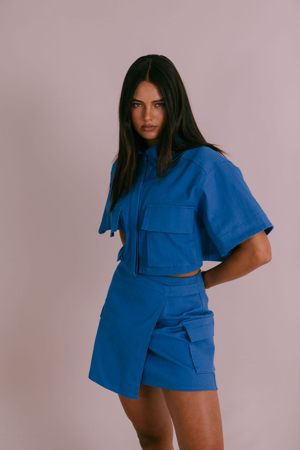 Valtos Mini Skirt - Cobalt Blue