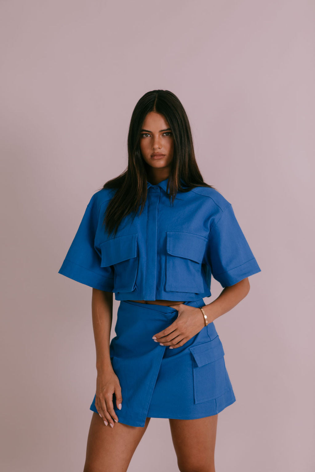 Valtos Mini Skirt - Cobalt Blue