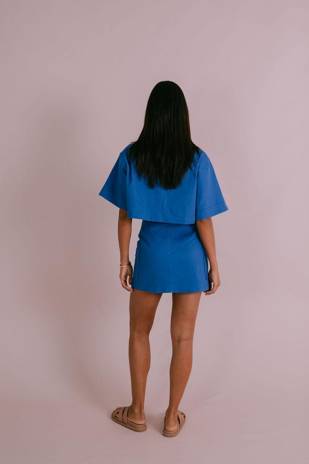 Valtos Mini Skirt - Cobalt Blue