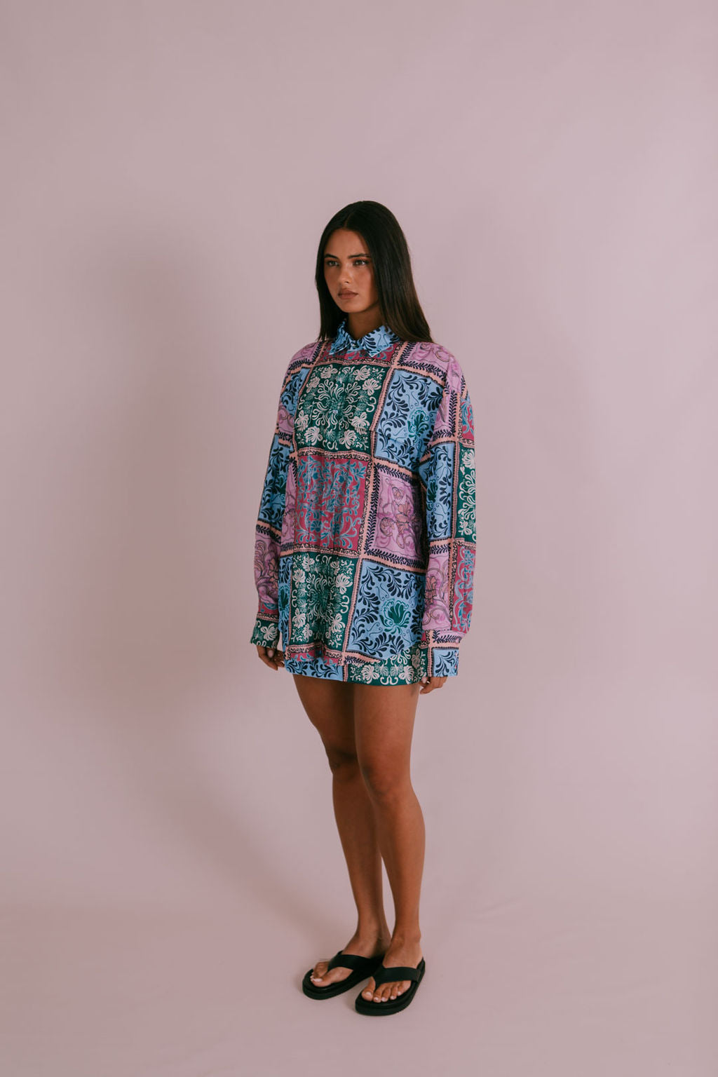 Poet Mini Skirt - Paisley Tile