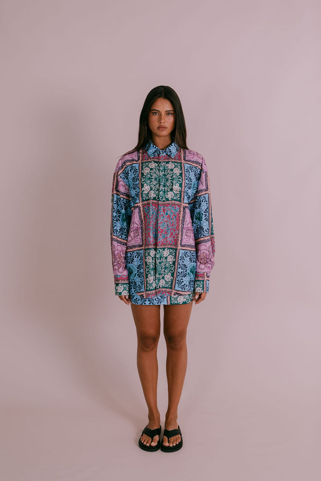 Sylvia Shirt - Paisley Tile