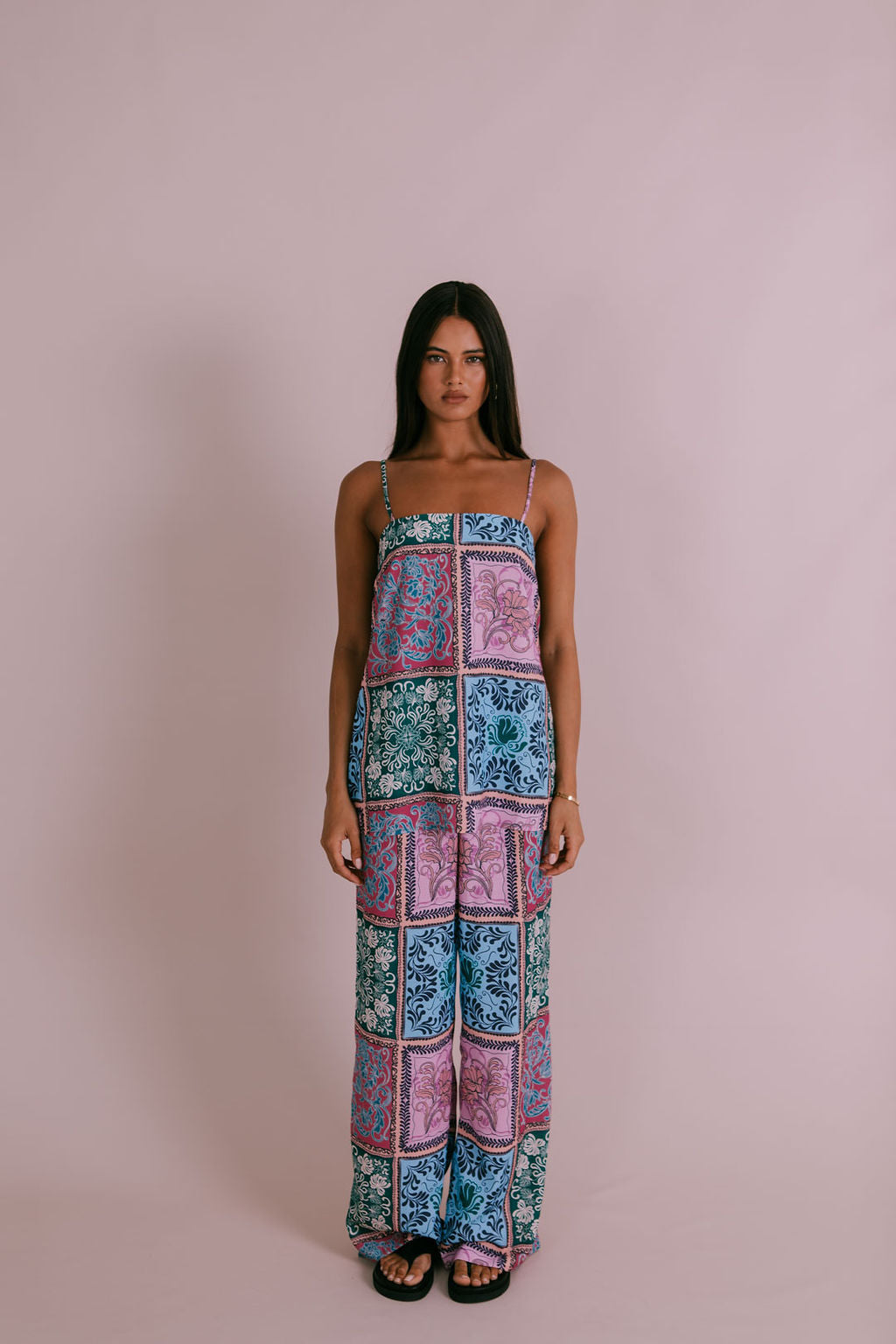 Viola Singlet - Paisley Tile