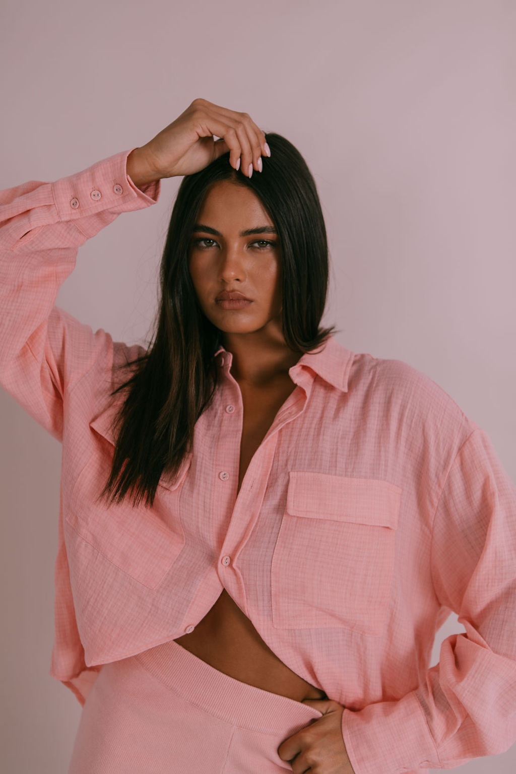 Fairfax Shirt - Pinky Peach