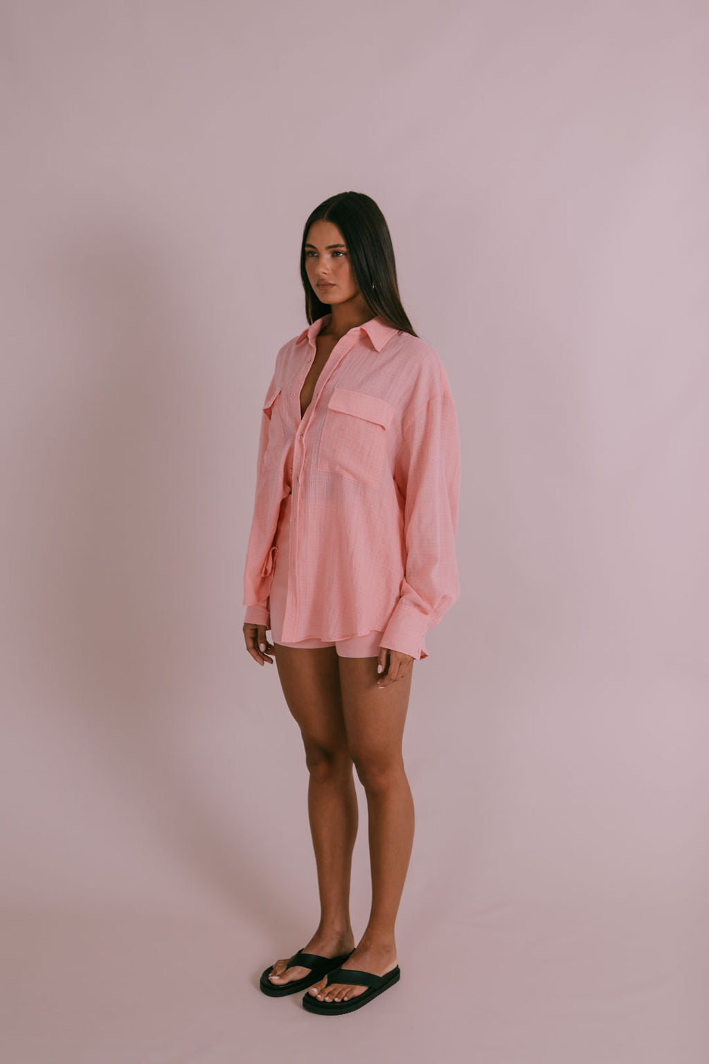 Fairfax Shirt - Pinky Peach