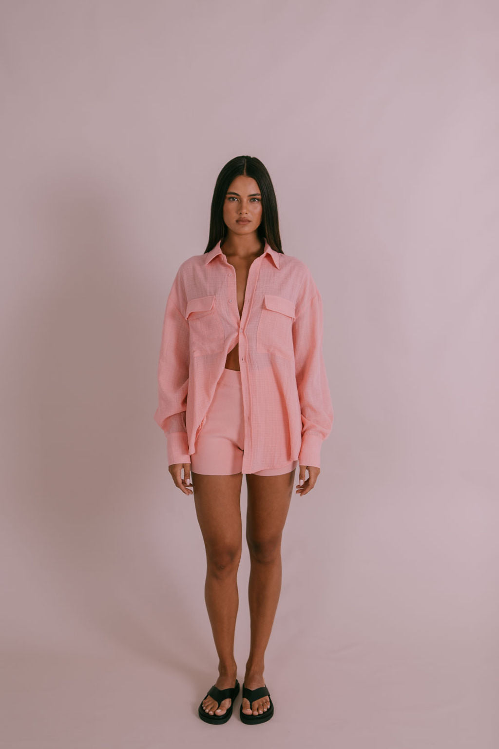 Fairfax Shirt - Pinky Peach